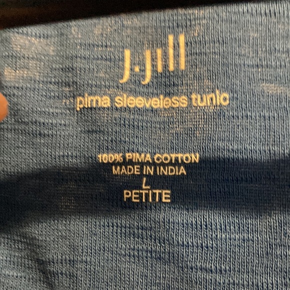 J•Jill Pima Sleeveless Tunic Tank Top - Picture 2 of 8